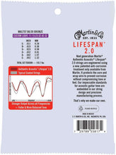 Load image into Gallery viewer, MARTIN MA175T CUSTOM LIGHT 11 - 52 BRONZE 80/20 AUTHENTIC ACOUSTIC LIFESPAN® 2.0 GUITAR STRINGS