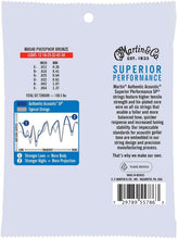 Load image into Gallery viewer, MARTIN MA540 LIGHT 12 - 54 PHOSPHOR BRONZE AUTHENTIC ACOUSTIC SUPERIOR PERFORMANCE SP® GUITAR STRINGS