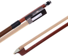 Load image into Gallery viewer, Violin Bow 4/4 Brazilwood Bow for Violin Octagonal Stick Ebony Frog with Mongolian Horse Hair