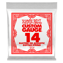 Load image into Gallery viewer, ERNIE BALL .014 PLAIN STEEL ELECTRIC OR ACOUSTIC GUITAR STRINGS-(6752751943874)