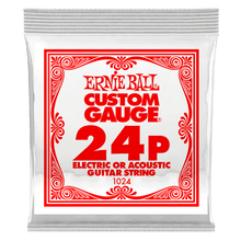 Load image into Gallery viewer, ERNIE BALL .024 PLAIN STEEL ELECTRIC OR ACOUSTIC GUITAR STRINGS-(6752762527938)
