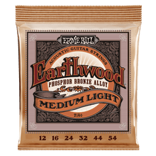 Load image into Gallery viewer, ERNIE BALL 2146 EARTHWOOD MEDIUM LIGHT PHOSPHOR BRONZE ACOUSTIC GUITAR STRINGS - 12-54 GAUGE-(6634903404738)