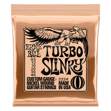 Load image into Gallery viewer, ERNIE BALL 2224 TURBO SLINKY NICKEL WOUND ELECTRIC GUITAR STRINGS 9.5 - 46 GAUGE-(6631428620482)