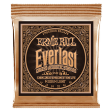 Charger l'image dans la galerie, ERNIE BALL 2546 EVERLAST MEDIUM LIGHT COATED PHOSPHOR BRONZE ACOUSTIC GUITAR STRINGS - 12-54 GAUGE-(6635052302530)