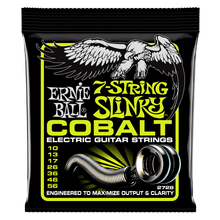 Load image into Gallery viewer, ERNIE BALL 2728 REGULAR SLINKY COBALT 7-STRING ELECTRIC GUITAR STRINGS - 10-56 GAUGE-(6633361309890)
