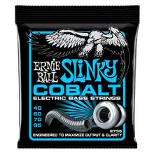 Load image into Gallery viewer, ERNIE BALL 2735 EXTRA SLINKY COBALT ELECTRIC BASS STRINGS - 40-95 GAUGE-(6636894945474)