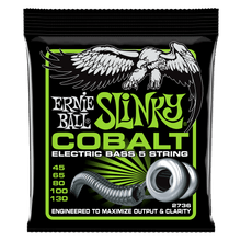 Load image into Gallery viewer, ERNIE BALL 2736 BASS 5 SLINKY COBALT ELECTRIC BASS STRINGS - 45-130 GAUGE-(6636919947458)