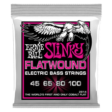 Load image into Gallery viewer, Ernie Ball 2814 Super Slinky FLATWOUND ELECTRIC BASS STRINGS - 45-100 GAUGE-(7506747064575)