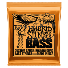 Load image into Gallery viewer, ERNIE BALL 2833 HYBRID SLINKY NICKEL WOUND ELECTRIC BASS STRINGS - 45-105 GAUGE-(6636874694850)