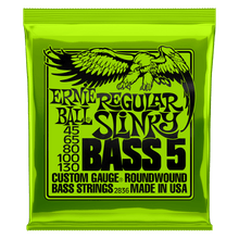 Load image into Gallery viewer, ERNIE BALL 2836 REGULAR SLINKY 5-STRING NICKEL WOUND ELECTRIC BASS STRINGS - 45-130 GAUGE-(6637174358210)