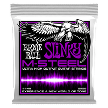 Load image into Gallery viewer, ERNIE BALL POWER SLINKY 2920 M-STEEL ELECTRIC GUITAR STRINGS - 11-48 GAUGE-(6924725747906)