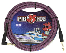Load image into Gallery viewer, Pig Hog 10FT Instrument Cable - 1/4 Male Straight to 1/4 Male Right Angle