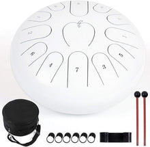 Load image into Gallery viewer, Tongue Drum / Steel Handpan Drum with Accessories 13 Note / 12 Inch
