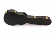 Load image into Gallery viewer, Hardshell Les Paul electric guitar case with rugged vinyl exterior, plush interior, and metal hardware
