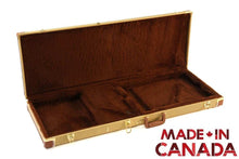 Load image into Gallery viewer, Deluxe Tweed Hardshell rectangle electric guitar case with plush interior and heavy-duty hardware made in Canada