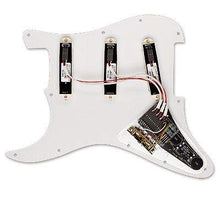 Load image into Gallery viewer, EMG David Gilmour Strat Pickguard Setup DG20 - SA/SA/SA Ivory 3 Ply White Pearloid Pickguard-(6580324565186)