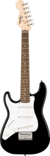 Load image into Gallery viewer, Squier Mini Stratocaster® Left-Handed, Laurel Fingerboard, White Pickguard, Black - See Description
