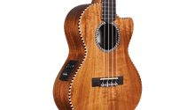 Load image into Gallery viewer, Cordoba 25T-CE Cutaway Tenor Ukulele - Herringbone, Pickup

