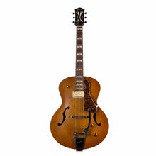 Load image into Gallery viewer, Godin 5th Avenue Jumbo P-Rail archtop guitar in harvest gold with Bigsby tremolo and rosewood fingerboard

