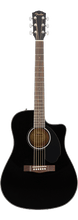 Charger l'image dans la galerie, Fender CD-60SCE Dreadnought, Walnut Fingerboard, Black - See Description
