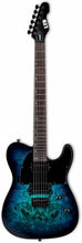 Charger l'image dans la galerie, ESP Guitars LTE200DXBLB TE-200DX Series Single Cutaway 6 String RH Electric Guitar - Blue Burst - See Description
