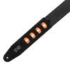 Load image into Gallery viewer, Levy’s 2″ Black Cotton Pick Holder Guitar strap - MC2PH-BLK
