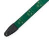 Load image into Gallery viewer, Levy’s 2-Inch Wide Polyester Guitar Strap with Green &amp; Mustard Scanned Skull Motif - MPD2-113
