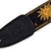 Load image into Gallery viewer, Levy's MPJG '60s Sun Polyester Guitar Strap - Black/Yellow
