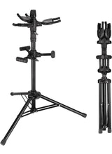 Load image into Gallery viewer, GUITTO Triple Guitar Stand Floor Stand Universal for Acoustic Electric Guitars Bass Banjos Folding Multi Guitar Stands GGS-06T
