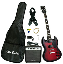 Load image into Gallery viewer, Glen Burton USA Solid Body SG Style Electric Guitar Packages
