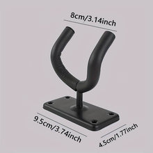 Load image into Gallery viewer, Guitar / Instrument Wall Hanger Holder - Black
