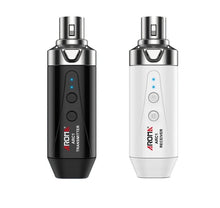 Load image into Gallery viewer, AROMA ARC1 5.8GHZ WIRELESS MICROPHONE SYSTEM RECHARGEABLE TRANSMITTER RECEIVER 4 CHANNELS AUDIO MIC TRANSMITTER RECEIVER
