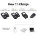 Load image into Gallery viewer, AROMA ARG-06 GUITAR WIRELESS TRANSMISSION SYSTEM(TRANSMISSTER &amp; RECEIVER) 6.35MM PLUG 4 CHANNELS MAX. 35M EFFECTIVE BUILT-IN BATTERY SUPPORTS MUTE FUNCTION
