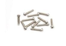 Load image into Gallery viewer, Fender American Vintage Stratocaster Saddle Intonation Screws MA RD HR 4 - 40x5/8 (12) - Nickel
