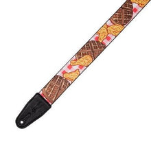 Load image into Gallery viewer, Levy's MPD2-118 Polyester Guitar Strap -Chicken &amp; Waffles Motif
