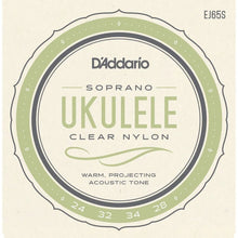 Load image into Gallery viewer, D'Addario EJ65S Pro-Arte Custom Extruded Concert Ukulele Strings
