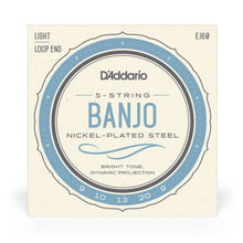 Load image into Gallery viewer, D’addario EJ60 - Nickel 5-String Banjo Light 9-20
