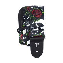 Charger l'image dans la galerie, 2” SKULLS &amp; ROSES POLYESTER GUITAR STRAP
