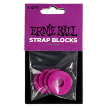 Load image into Gallery viewer, Ernie Ball Strap Blocks - 4 Pack - Various Colours
