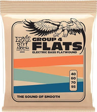 Load image into Gallery viewer, ERNIE BALL FLATWOUND GROUP IV 2808 ELECTRIC BASS STRINGS - 40-95 GAUGE
