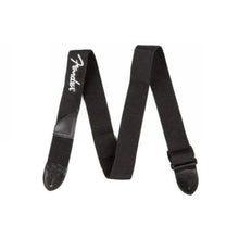 Load image into Gallery viewer, Fender Poly Logo Guitar Strap black durable 2-inch adjustable guitar strap
