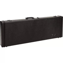 Charger l'image dans la galerie, Fender Classic Series wood guitar case in blackout for Strat and Tele models with plush interior and accessory compartment
