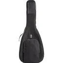Load image into Gallery viewer, Levy’s Deluxe LVYDREADGB100 100-Series black gig bag for dreadnought guitars with padded straps and embroidered JJ’s logo
