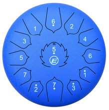 Load image into Gallery viewer, Tongue Drum / Steel Handpan Drum with Accessories 13 Note / 12 Inch - BLUE
