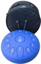 Load image into Gallery viewer, Tongue Drum / Steel Handpan Drum with Accessories 13 Note / 12 Inch - BLUE

