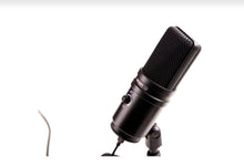 Load image into Gallery viewer, Black Zoom ZUM-2 USB Microphone with headphone volume control knob and plug-and-play design

