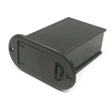 Load image into Gallery viewer, 9V battery box screw-mounted vertical mount with access door and mounting screws for Godin models
