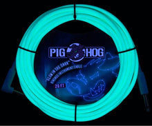 Load image into Gallery viewer, Pig Hog 20FT Right Angle Instrument Cable – Shielded Durable Guitar/Instrument Lead

