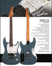 Charger l'image dans la galerie, Godin 052271 Session T-Pro Arctik Blue RN Electric Guitar - MADE IN CANADA

