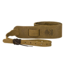 Load image into Gallery viewer, DEERING SOFT LEATHER CRADLE BANJO STRAP - SUEDED CARAMEL BROWN-(8375485563135)
